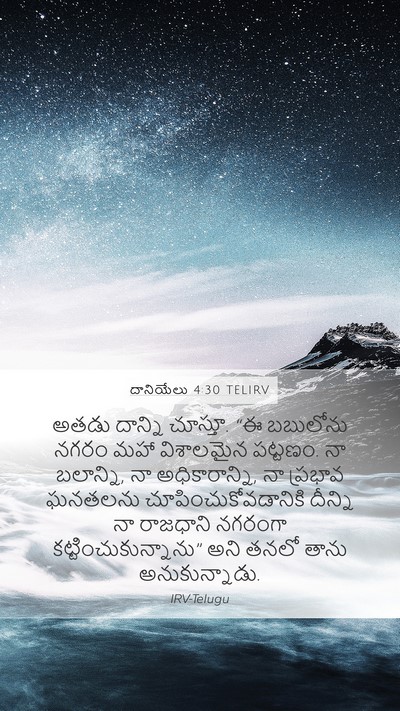 దానియేలు 4:30 TELIRV Bible Verse Image