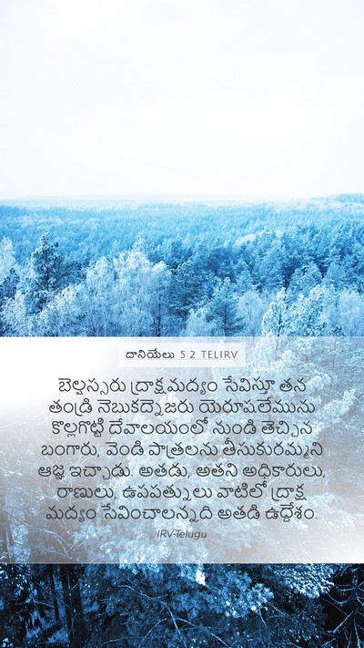 దానియేలు 5:2 TELIRV Bible Verse Image