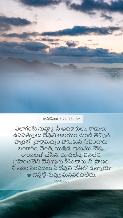 దానియేలు 5:23 TELIRV Bible Verse Image