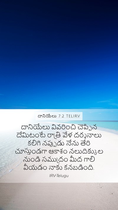 దానియేలు 7:2 TELIRV Bible Verse Image