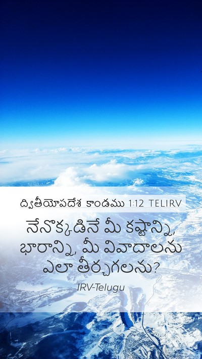ద్వితీయోపదేశ కాండము 1:12 TELIRV Bible Verse Image