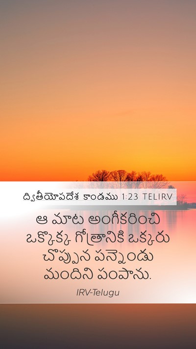 ద్వితీయోపదేశ కాండము 1:23 TELIRV Bible Verse Image
