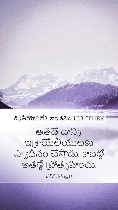 ద్వితీయోపదేశ కాండము 1:38 TELIRV Bible Verse Image