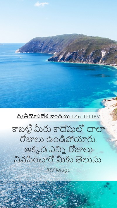 ద్వితీయోపదేశ కాండము 1:46 TELIRV Bible Verse Image