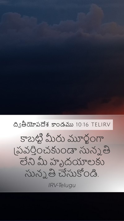ద్వితీయోపదేశ కాండము 10:16 TELIRV Bible Verse Image