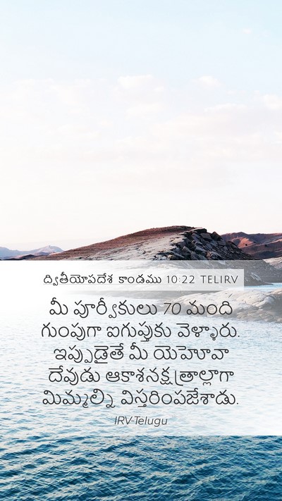 ద్వితీయోపదేశ కాండము 10:22 TELIRV Bible Verse Image