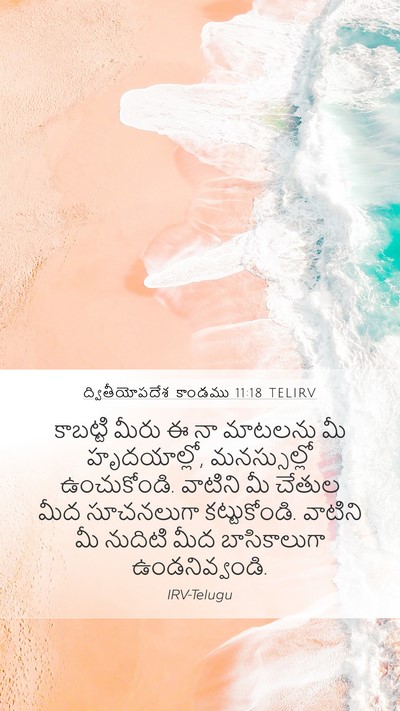 ద్వితీయోపదేశ కాండము 11:18 TELIRV Bible Verse Image