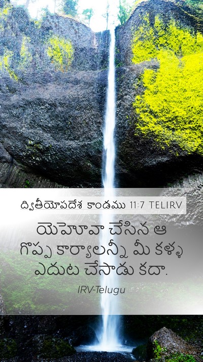 ద్వితీయోపదేశ కాండము 11:7 TELIRV Mobile Phone Wallpaper - యెహోవా చేసిన ఆ - Mobile Bible Verse Wallpaper