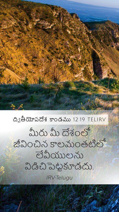 ద్వితీయోపదేశ కాండము 12:19 TELIRV Bible Verse Image
