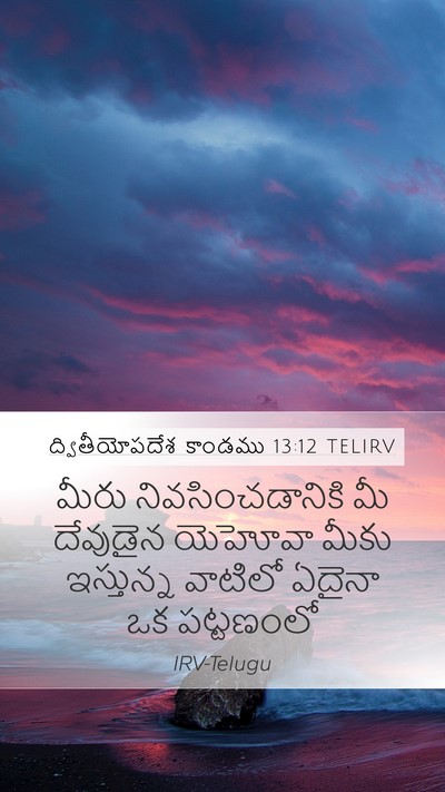 ద్వితీయోపదేశ కాండము 13:12 TELIRV Bible Verse Image