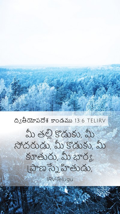 ద్వితీయోపదేశ కాండము 13:6 TELIRV Bible Verse Image