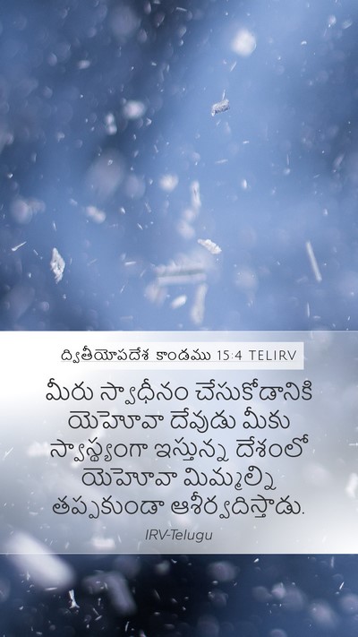 ద్వితీయోపదేశ కాండము 15:4 TELIRV Bible Verse Image