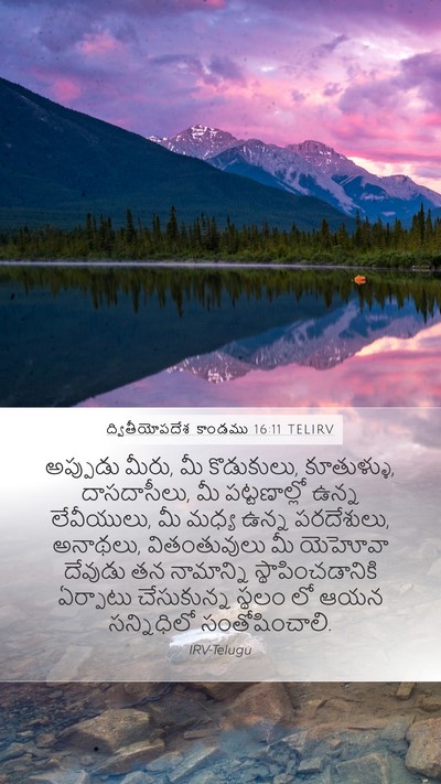 ద్వితీయోపదేశ కాండము 16:11 TELIRV Bible Verse Image