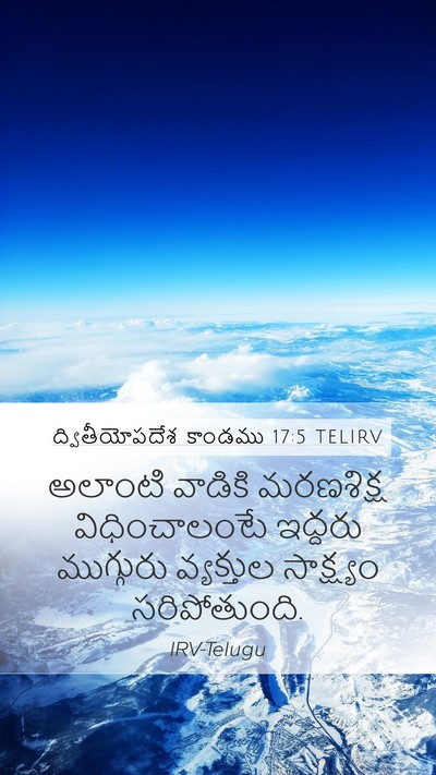 ద్వితీయోపదేశ కాండము 17:5 TELIRV Bible Verse Image