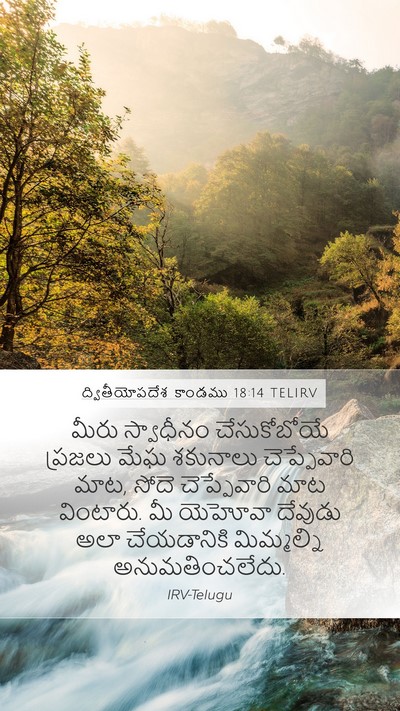 ద్వితీయోపదేశ కాండము 18:14 TELIRV Bible Verse Image