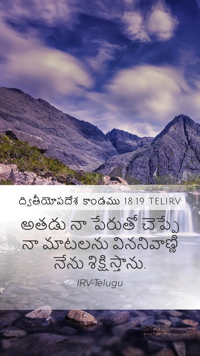 ద్వితీయోపదేశ కాండము 18:19 TELIRV Bible Verse Image
