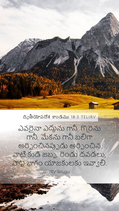 ద్వితీయోపదేశ కాండము 18:3 TELIRV Bible Verse Image