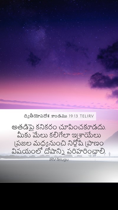 ద్వితీయోపదేశ కాండము 19:13 TELIRV Bible Verse Image