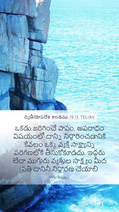 ద్వితీయోపదేశ కాండము 19:15 TELIRV Bible Verse Image