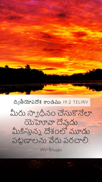 ద్వితీయోపదేశ కాండము 19:2 TELIRV Bible Verse Image