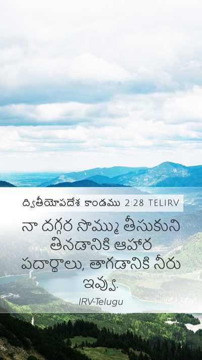 ద్వితీయోపదేశ కాండము 2:28 TELIRV Bible Verse Image