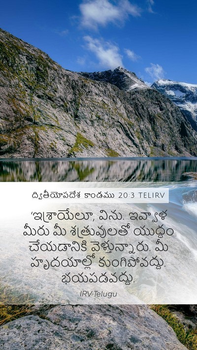 ద్వితీయోపదేశ కాండము 20:3 TELIRV Bible Verse Image