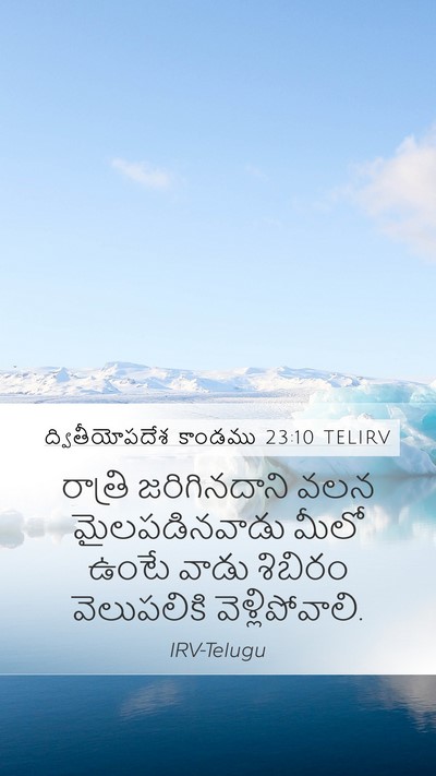 ద్వితీయోపదేశ కాండము 23:10 TELIRV Bible Verse Image