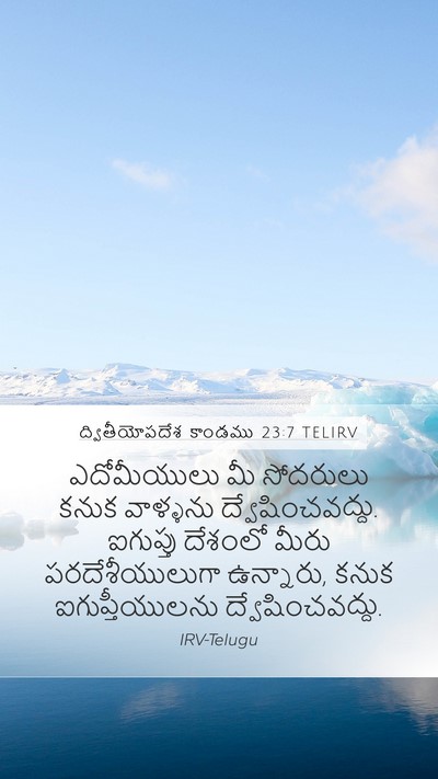 ద్వితీయోపదేశ కాండము 23:7 TELIRV Bible Verse Image