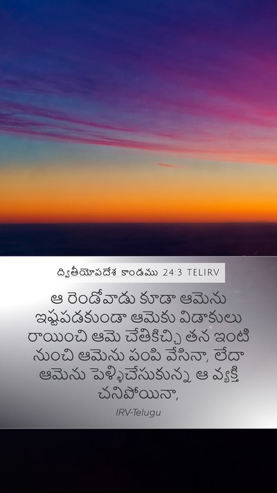 ద్వితీయోపదేశ కాండము 24:3 TELIRV Bible Verse Image