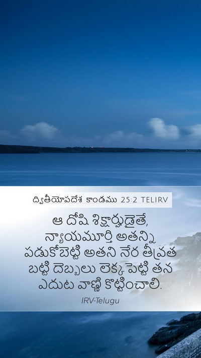 ద్వితీయోపదేశ కాండము 25:2 TELIRV Bible Verse Image