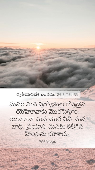 ద్వితీయోపదేశ కాండము 26:7 TELIRV Mobile Phone Wallpaper - మనం మన పూర్వీకుల - Mobile Bible Verse Wallpaper