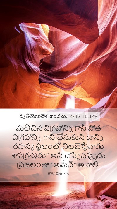ద్వితీయోపదేశ కాండము 27:15 TELIRV Bible Verse Image