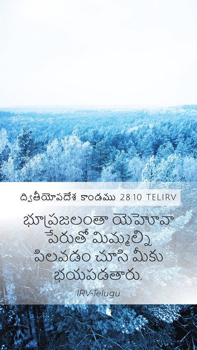 ద్వితీయోపదేశ కాండము 28:10 TELIRV Bible Verse Image