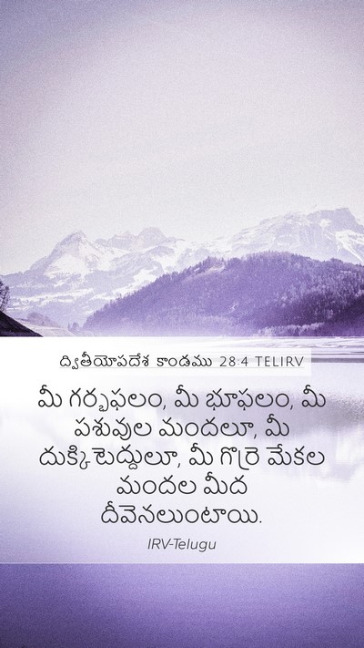 ద్వితీయోపదేశ కాండము 28:4 TELIRV Bible Verse Image