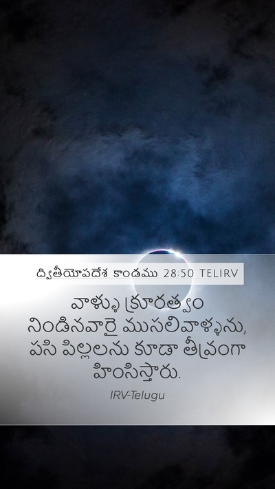 ద్వితీయోపదేశ కాండము 28:50 TELIRV Bible Verse Image