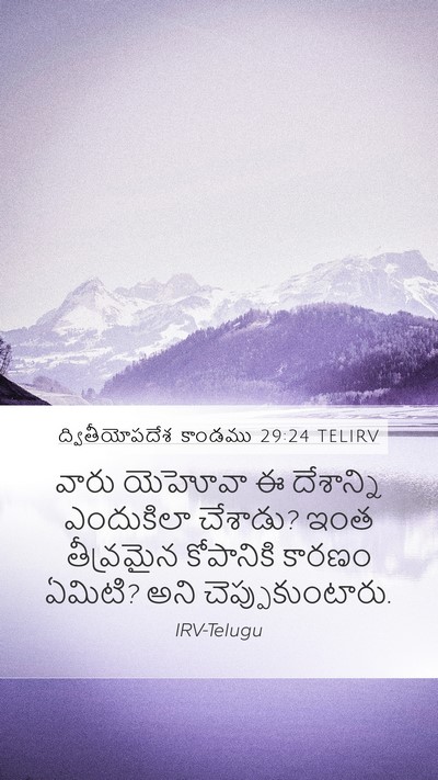 ద్వితీయోపదేశ కాండము 29:24 TELIRV Bible Verse Image