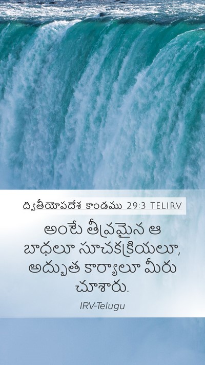 ద్వితీయోపదేశ కాండము 29:3 TELIRV Bible Verse Image