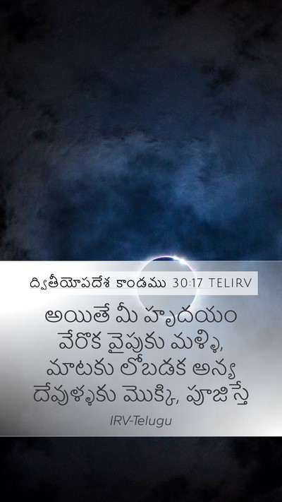 ద్వితీయోపదేశ కాండము 30:17 TELIRV Bible Verse Image