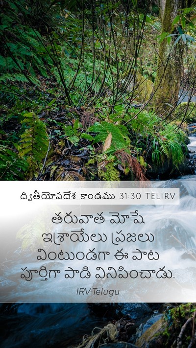 ద్వితీయోపదేశ కాండము 31:30 TELIRV Bible Verse Image