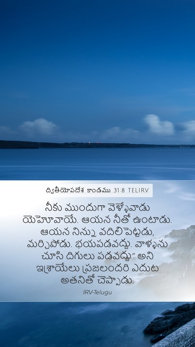 ద్వితీయోపదేశ కాండము 31:8 TELIRV Bible Verse Image