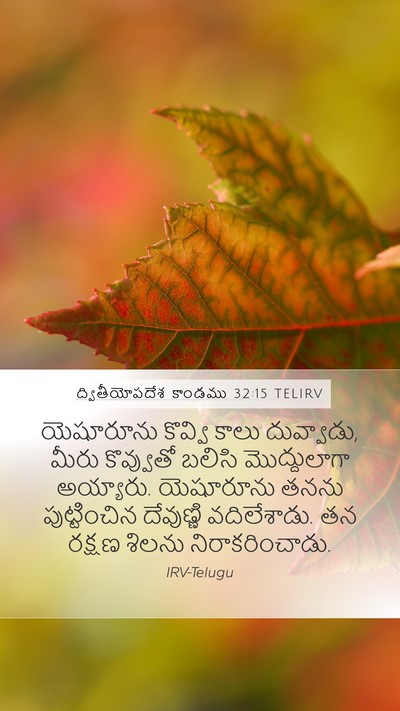 ద్వితీయోపదేశ కాండము 32:15 TELIRV Bible Verse Image