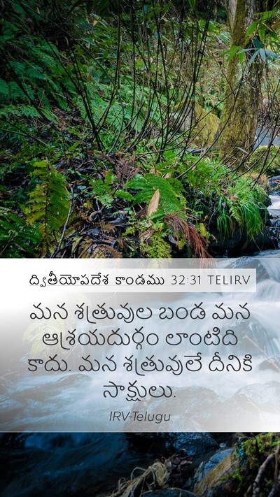 ద్వితీయోపదేశ కాండము 32:31 TELIRV Bible Verse Image