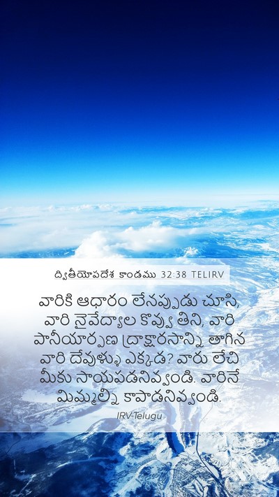ద్వితీయోపదేశ కాండము 32:38 TELIRV Bible Verse Image