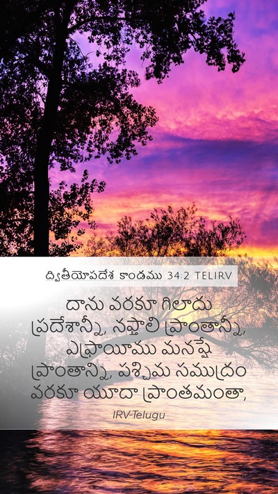 ద్వితీయోపదేశ కాండము 34:2 TELIRV Bible Verse Image