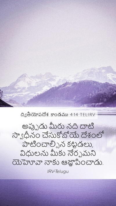 ద్వితీయోపదేశ కాండము 4:14 TELIRV Mobile Phone Wallpaper - అప్పుడు మీరు నది - Mobile Bible Verse Wallpaper