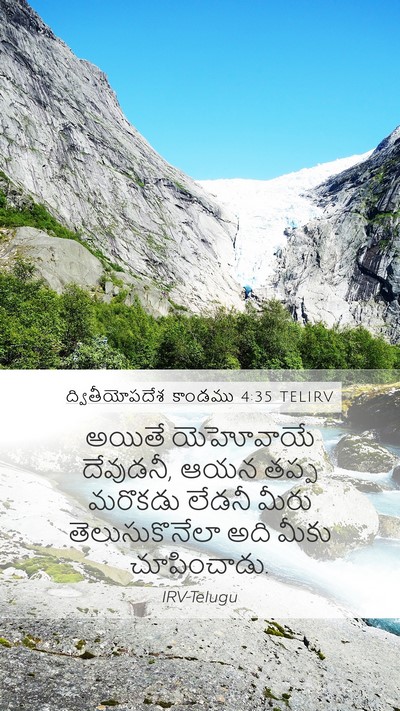 ద్వితీయోపదేశ కాండము 4:35 TELIRV Bible Verse Image