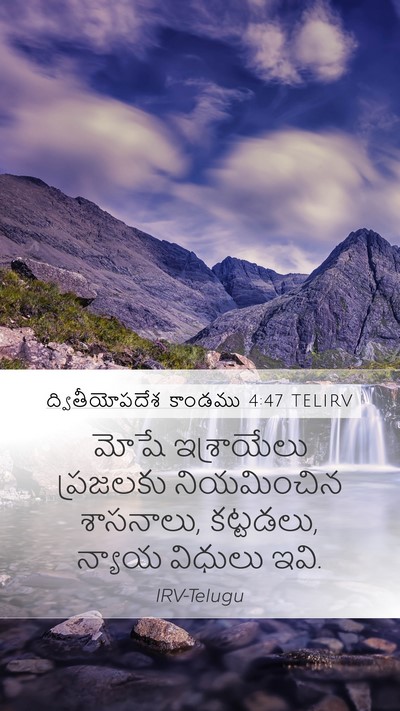 ద్వితీయోపదేశ కాండము 4:47 TELIRV Bible Verse Image