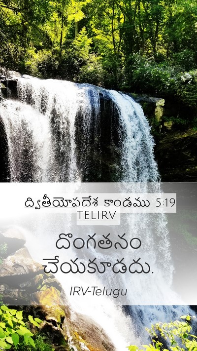 ద్వితీయోపదేశ కాండము 5:19 TELIRV Mobile Phone Wallpaper - దొంగతనం - Mobile Bible Verse Wallpaper