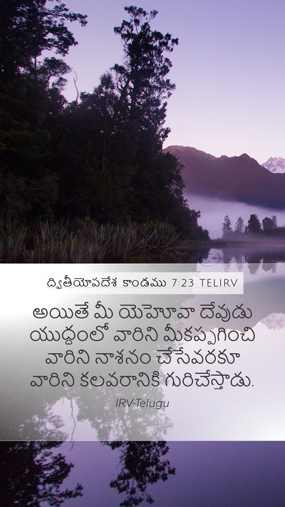 ద్వితీయోపదేశ కాండము 7:23 TELIRV Bible Verse Image