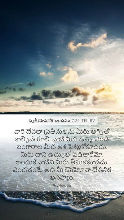 ద్వితీయోపదేశ కాండము 7:25 TELIRV Bible Verse Image